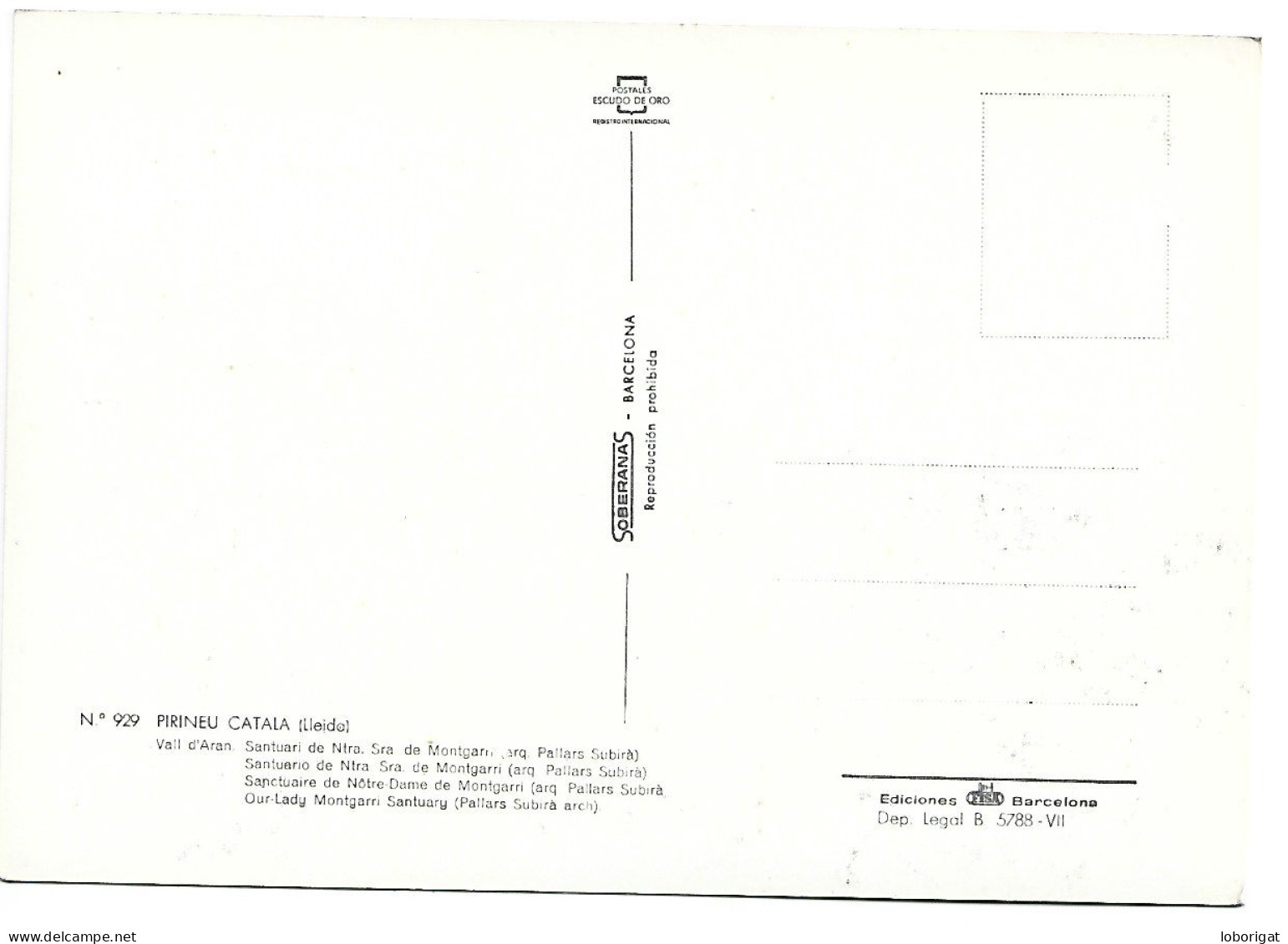 SANTUARI DE NUESTRA SEÑORA DE MONTGARRI.- VALLE DE ARAN, PIRINEOS .- MONTGARRI / LLEIDA.- ( CATALUNYA) - Lérida