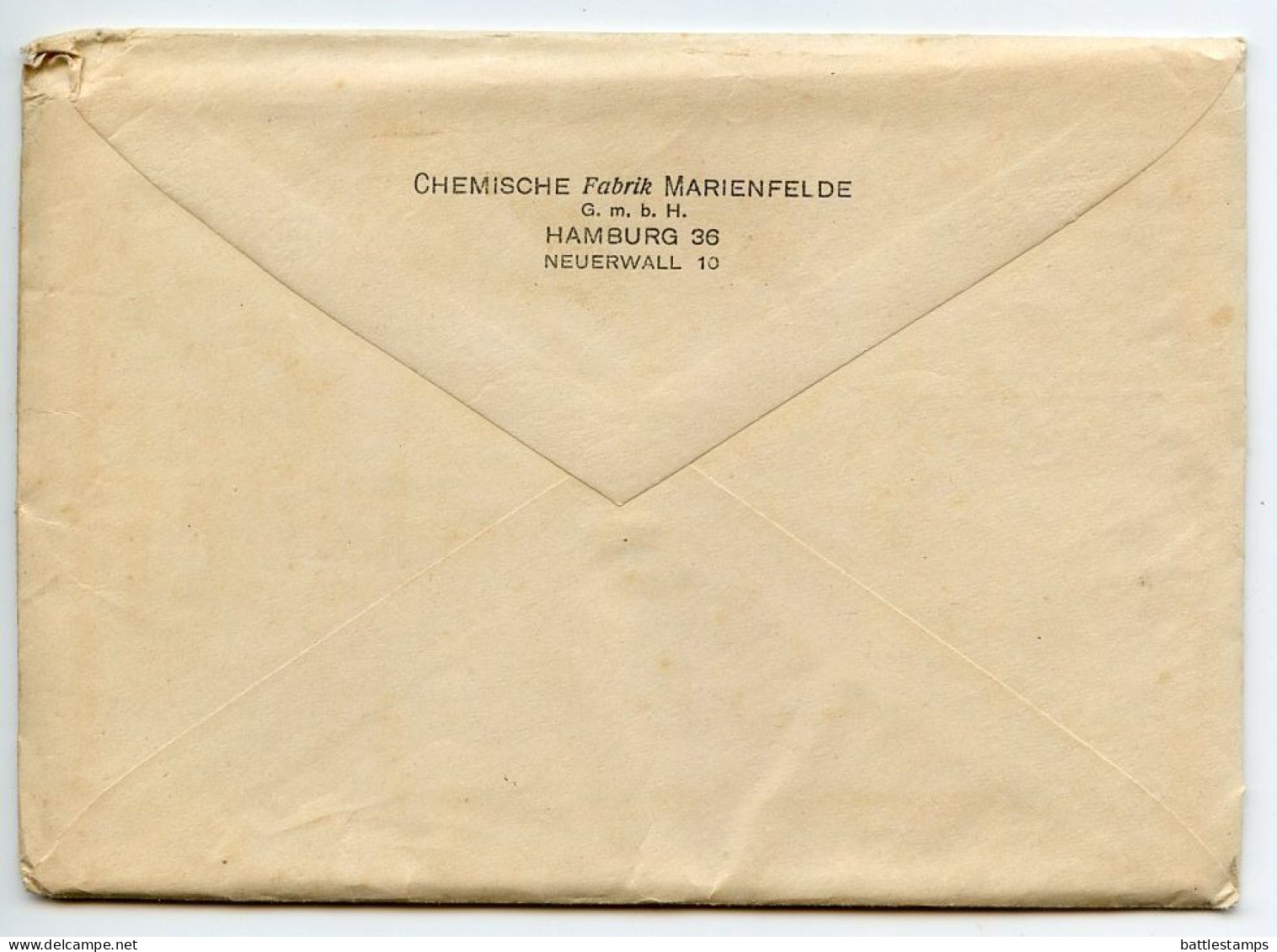 Germany 1941 Cover W/ Letter & Ad Pamphlet (Pest Control); Hamburg - Chemische Fabrik Marienfelde; 8pf. Meter W/ Slogan - Machines à Affranchir (EMA)