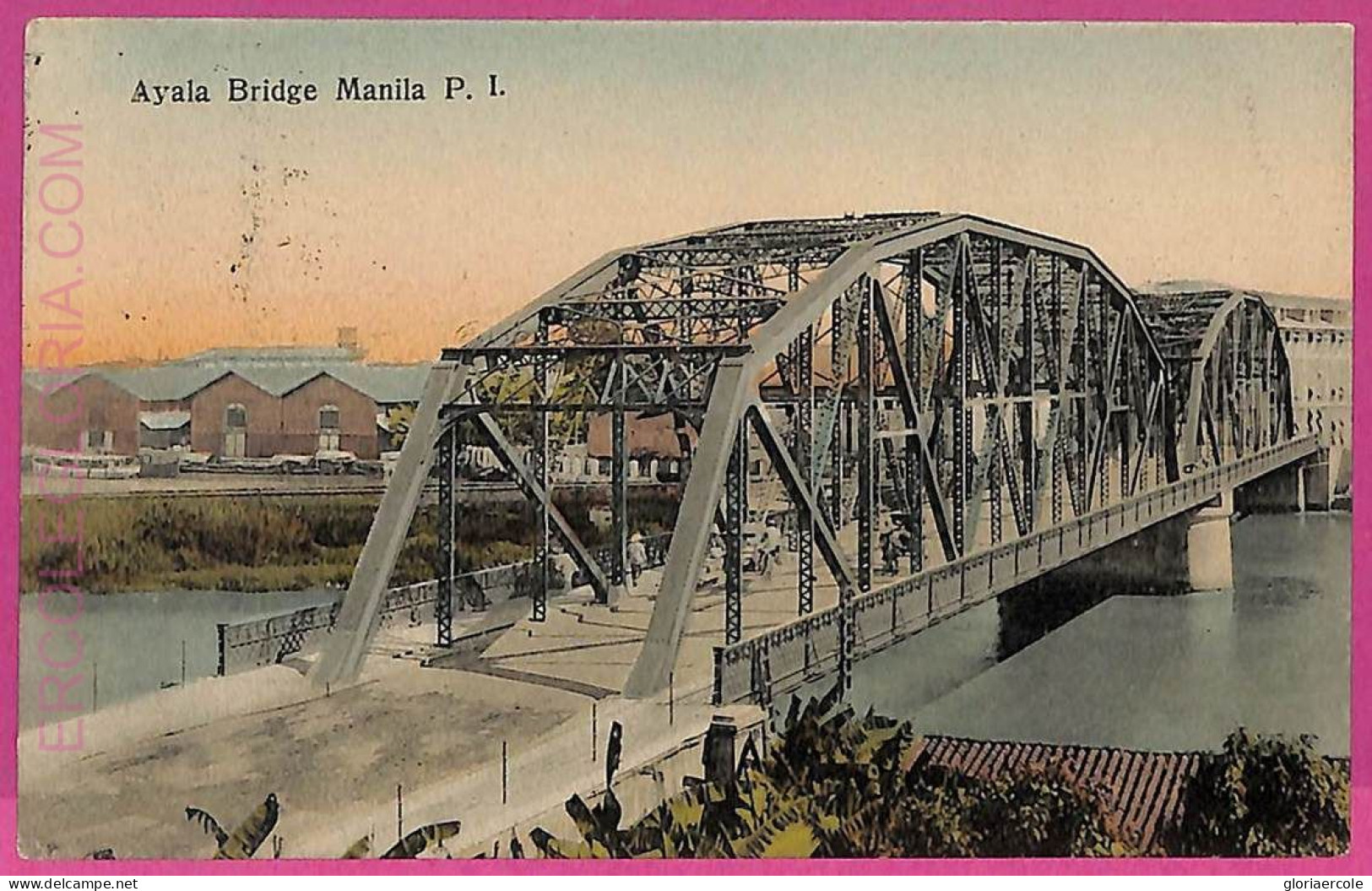 Ag3624 - Philippines - VINTAGE POSTCARD - Manila, Ayala Bridge - Filippijnen