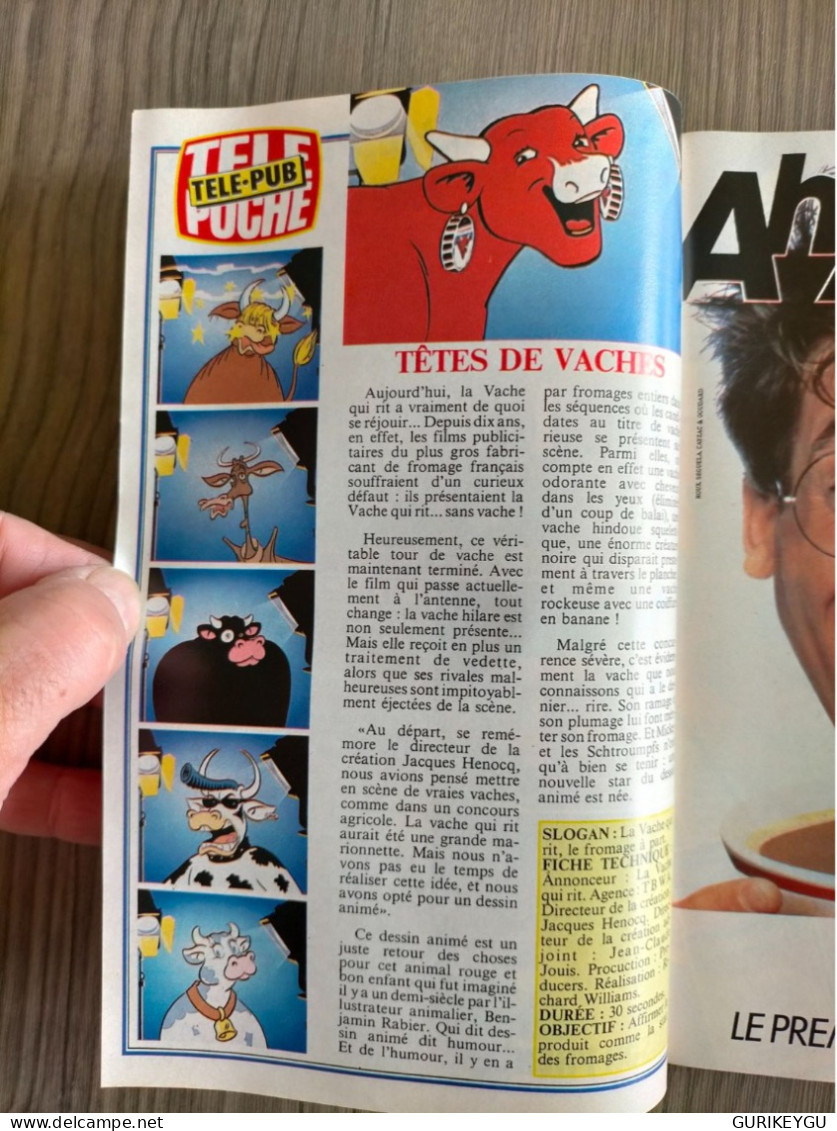 Magazine TELE POCHE N° 1009 LE LURON ROMY SCHNEIDER  11/06/1985 La Vache Qui Rit  CHATEAUVALLON MIKE BRANT TTBE - Action