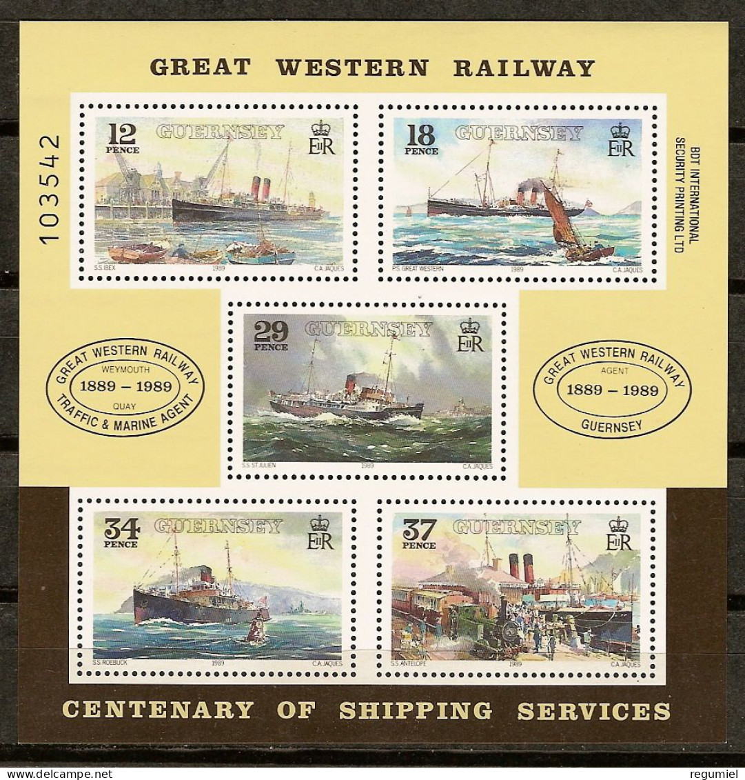 Guernsey HB   9 ** MNH. 1989 - Guernsey