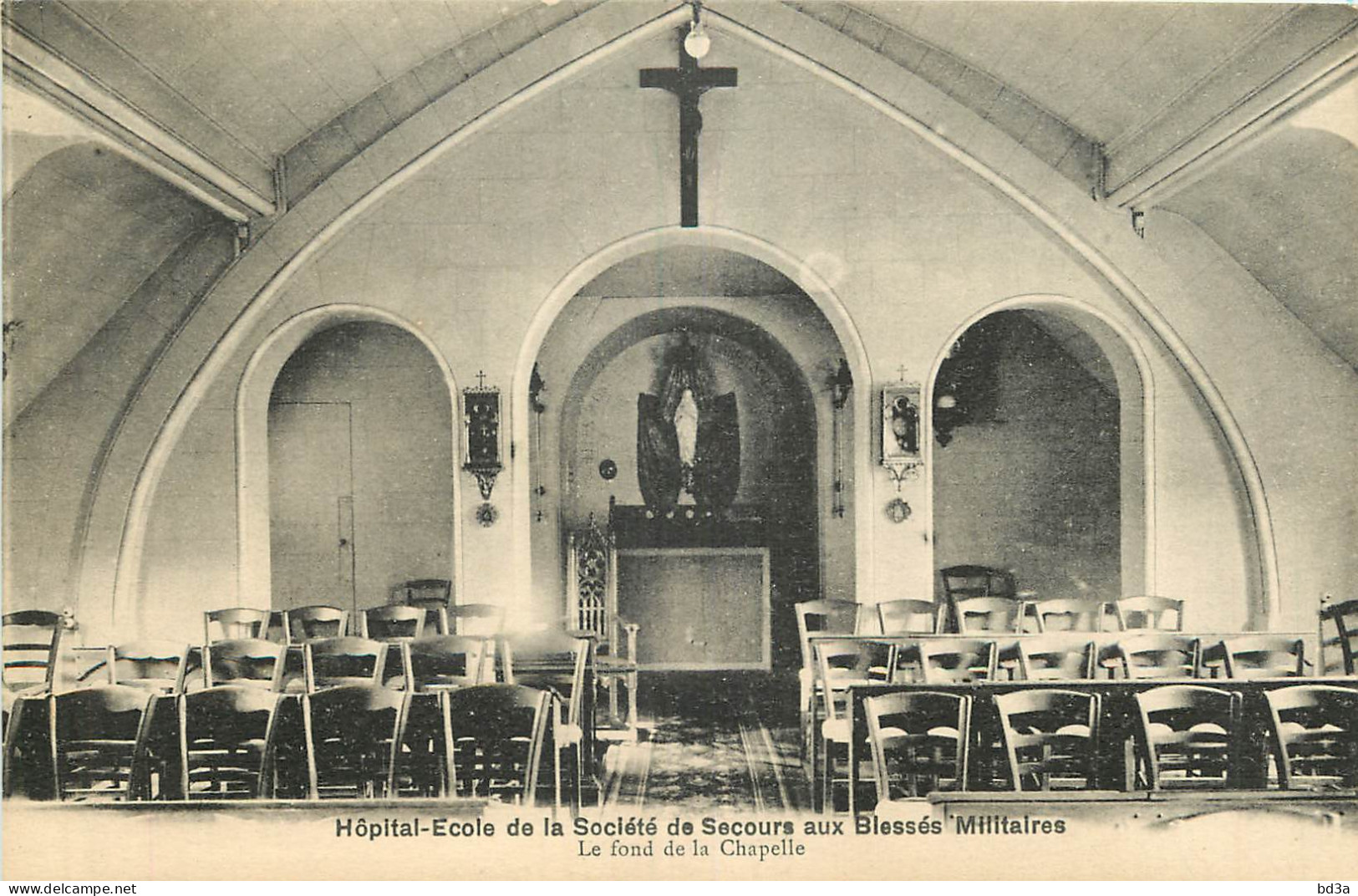 75 - PARIS - HOPITAL ECOLE DE LA SOCIETE DE SECOURS AUX  BLESSES MILITAIRES -  LE FOND DE LA CHAPELLE - Santé, Hôpitaux