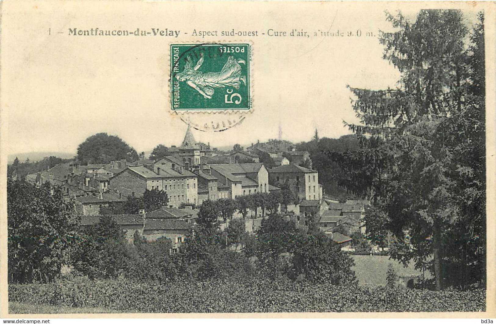 43 - MONTFAUCON DU VELAY - ASPECT SUD OUEST CURE D'AIR  - Montfaucon En Velay