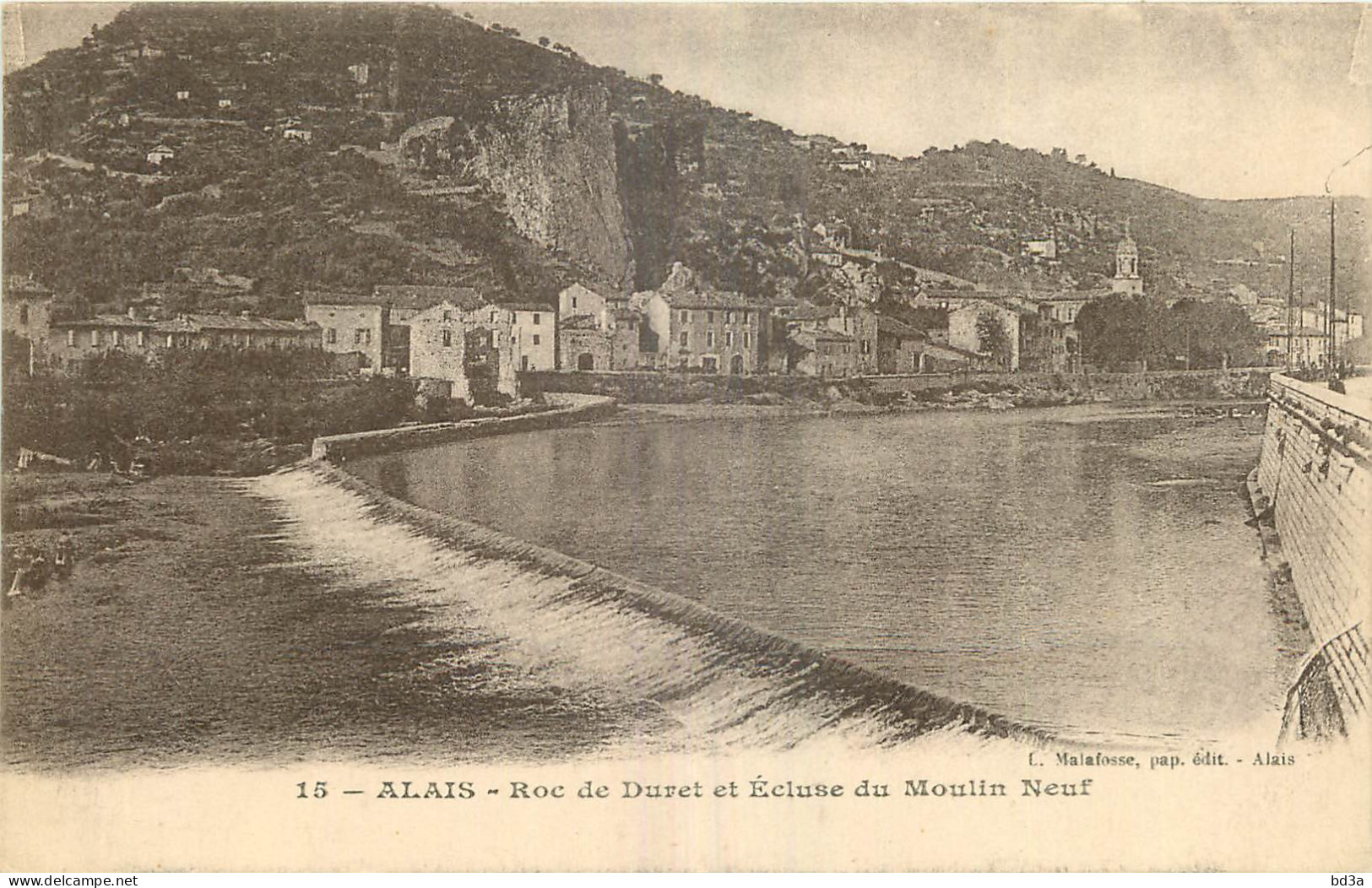 30 -  ALAIS -  ROC DE DURET ET ECLUSE DU MOULIN NEUF - Alès