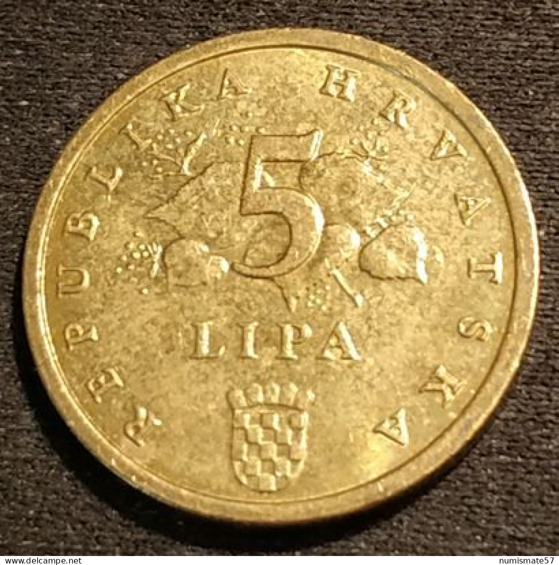 CROATIE - CROATIA - 5 LIPA 2015 ( Hrast Luznjak ) - KM 5 - Croatie