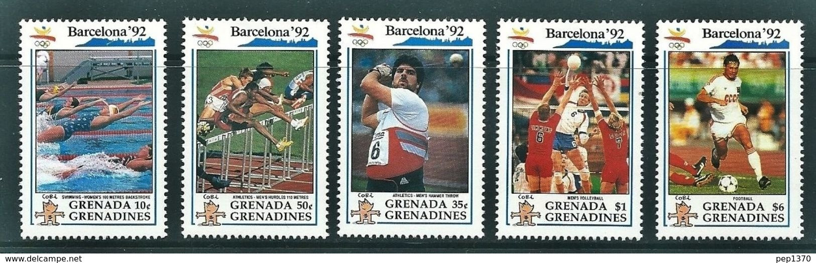 GRENADA GRENADINES 1992 - OLYMPICS BARCELONA 92 - YVERT Nº 1298-1302 - MICHEL 1535-44 SCOTT 1983-92 - Ete 1992: Barcelone