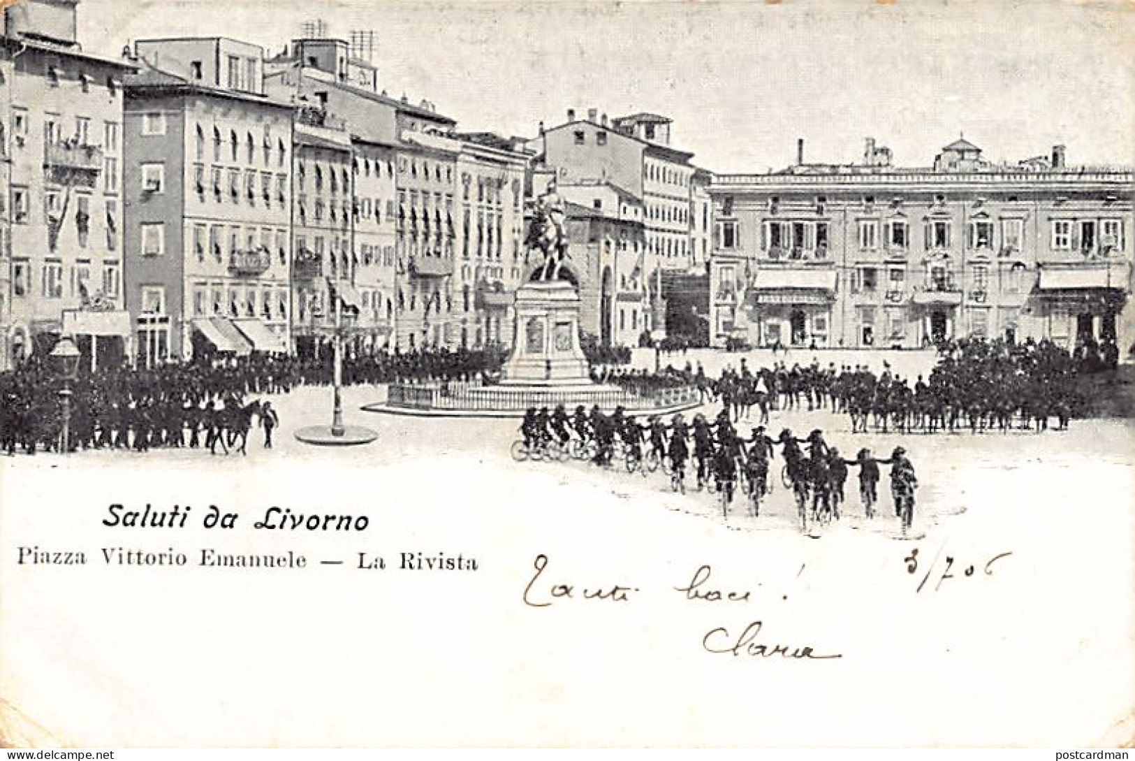 LIVORNO - La Rivista (Ciclisti Bersaglieri) - Piazza Vittorio Emanuele - Livorno