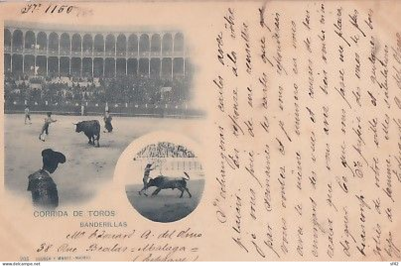 MADRID       CORRIDA DE TOROS                    BANDERILLAS     2 VUES     PRECURSEUR  + TIMBRES - Madrid