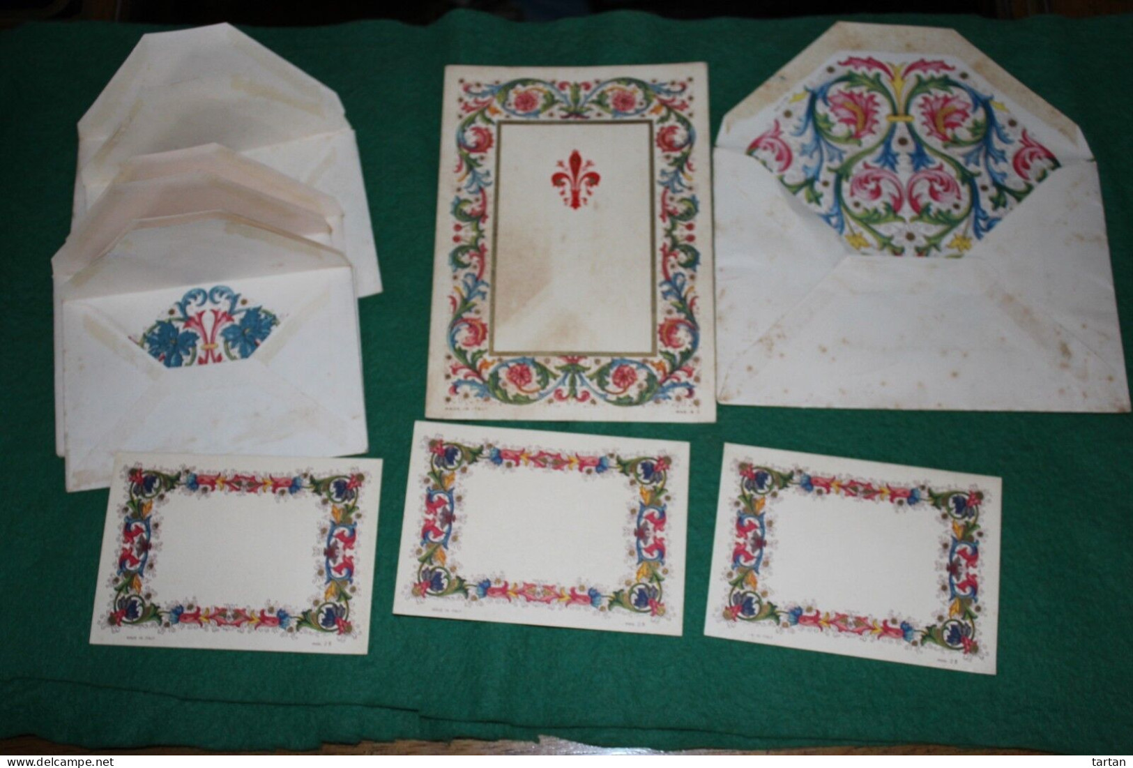 CARTES ANCIENNES AVEC ENVELOPPES FAITES EN ITALIE - Supplies And Equipment