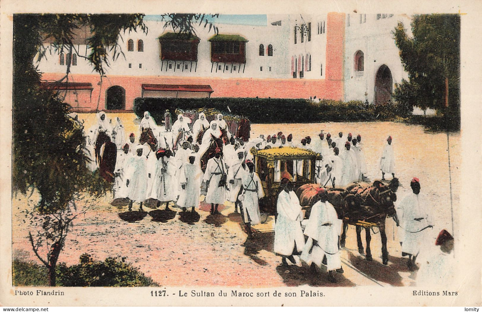 MAROC Rabat Le Sultan Du Maroc Sort De Son Palais CPA - Rabat