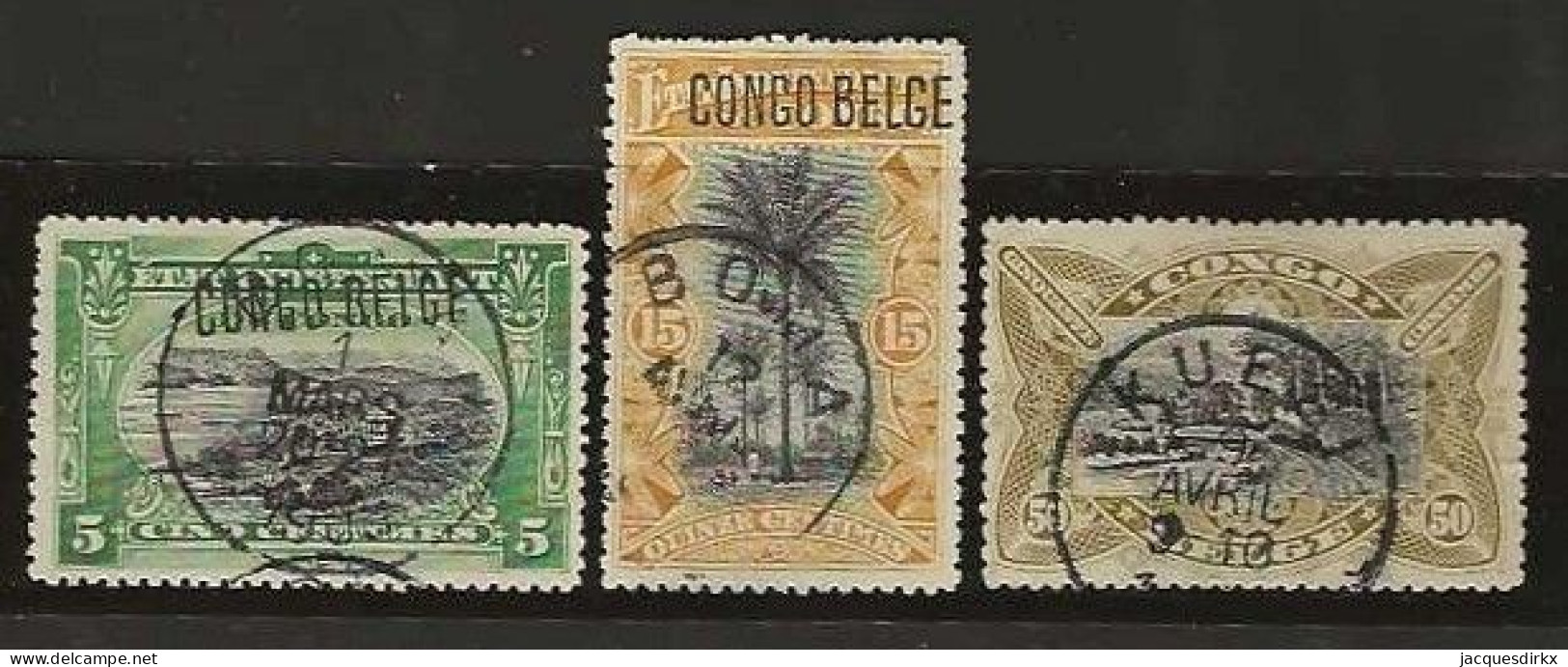 Congo   .   OBP    .   3 Zegels    .    O      .  Gestempeld   .   /   .   Oblitéré - Used Stamps