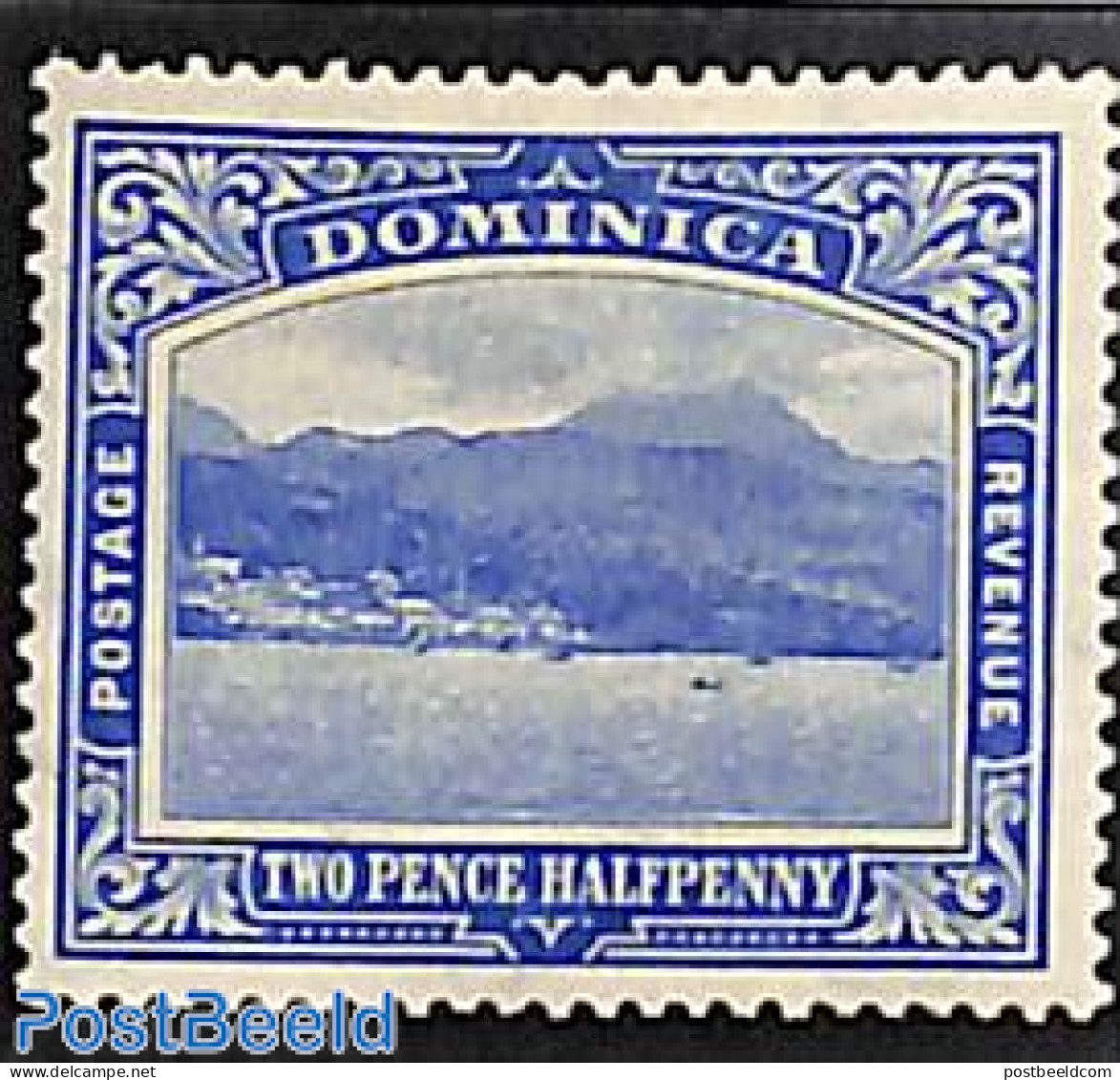 Dominica 1908 2.5d, WM Mult Crown CA, Stamp Out Of Set, Unused (hinged) - Dominicaine (République)