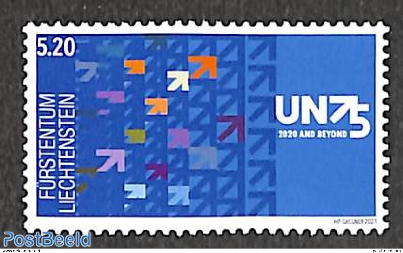 Liechtenstein 2021 75 Years UN Meeting 1v, Mint NH, History - United Nations - Neufs