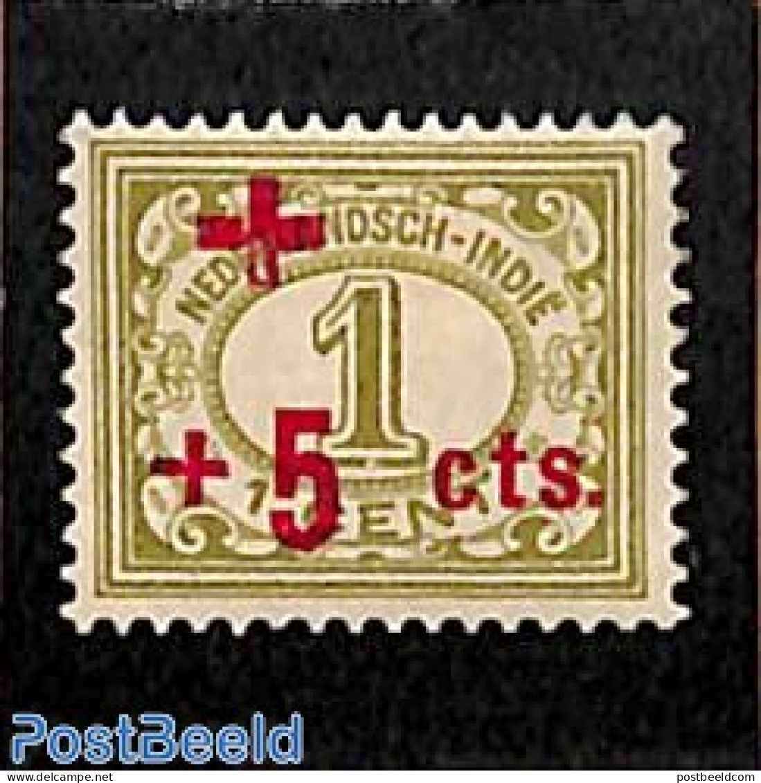 Netherlands Indies 1915 +5c, Stamp Out Of Set, Mint NH, Health - Red Cross - Croce Rossa