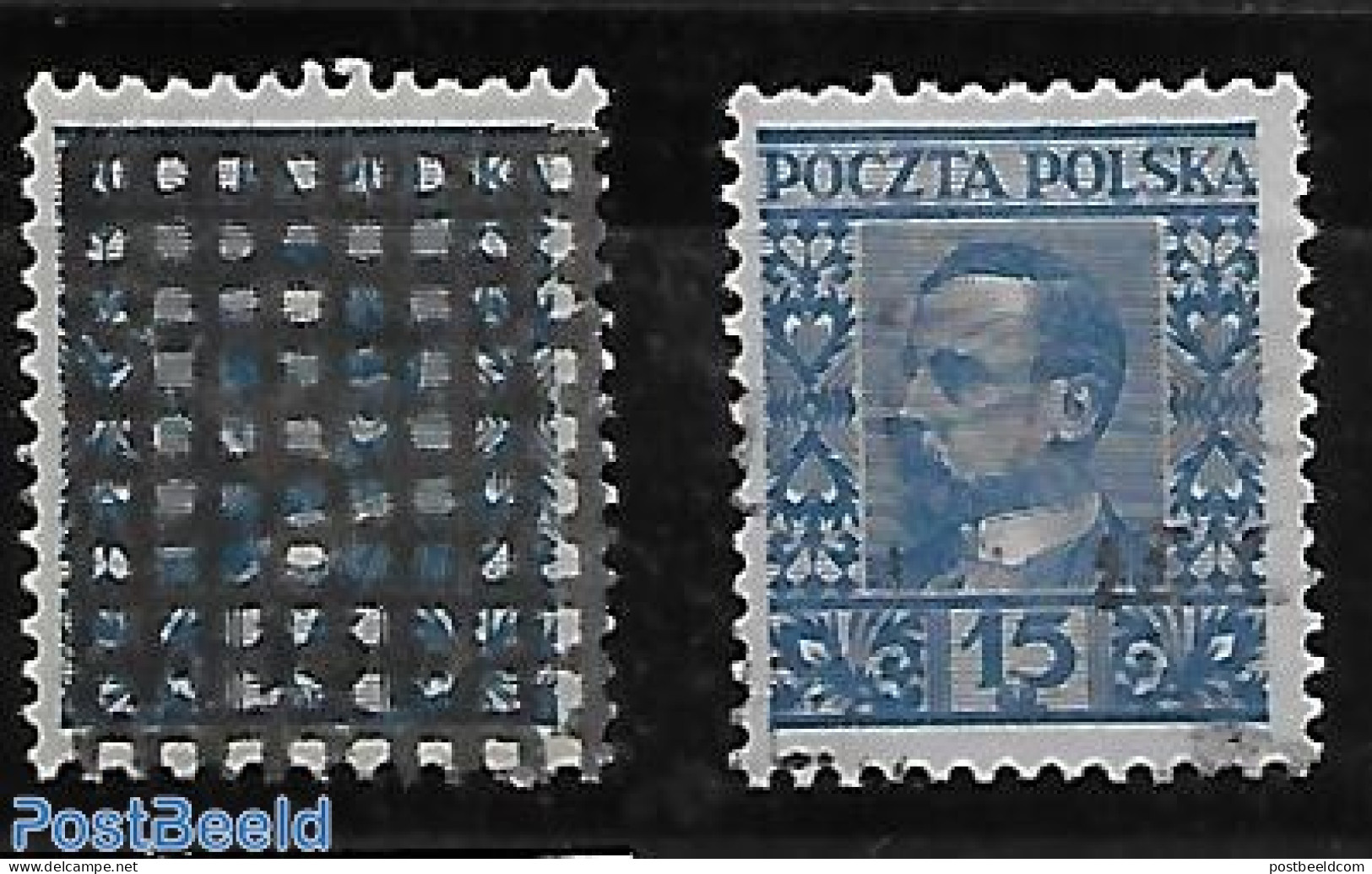 Poland 1928 Overprint 1 V. Fischer Cat. 240 I., Unused (hinged), Various - Errors, Misprints, Plate Flaws - Unused Stamps