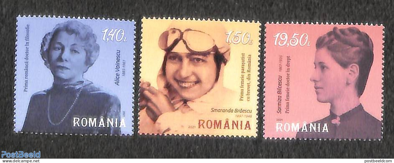 Romania 2021 Famous Women 3v, Mint NH, History - Women - Ungebraucht