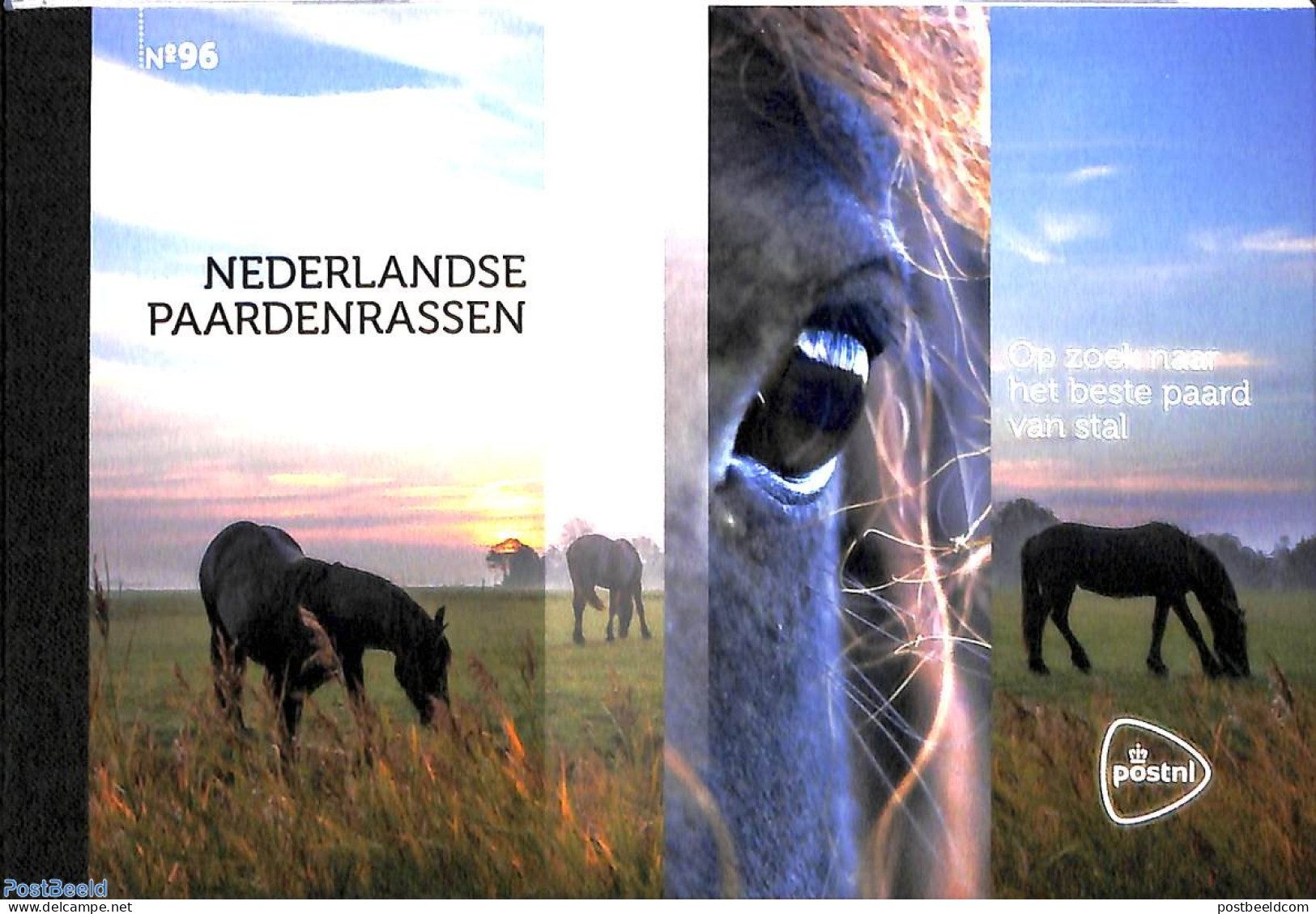 Netherlands 2021 Horses, Prestige Booklet 96, Mint NH, Nature - Horses - Stamp Booklets - Neufs