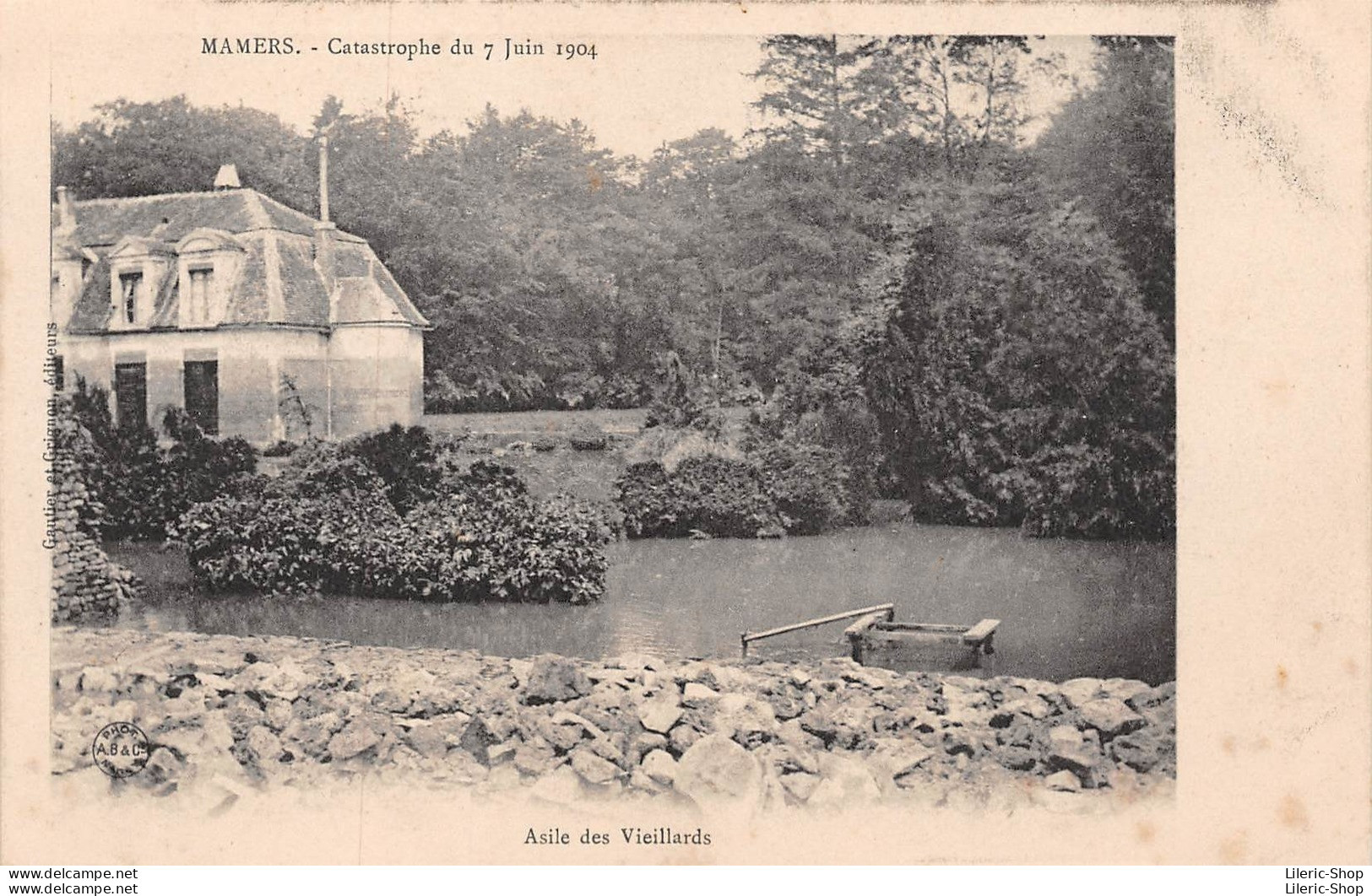 Mamers ( 72 ) Catastrophe Du 7 Juin 1904 - L'Asile Des Vieillards - Photo A.B & C - Cpa - Mamers