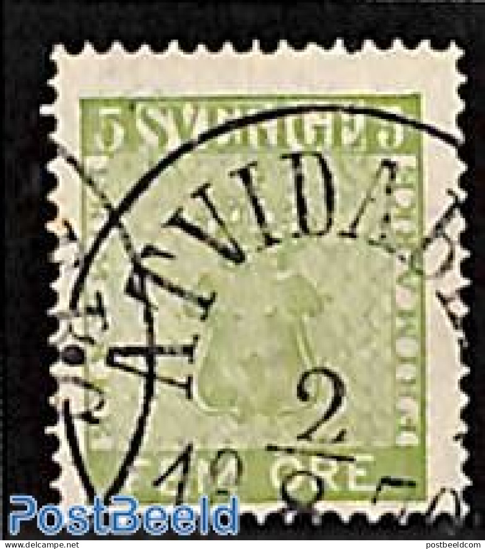 Sweden 1858 5o, Used, Used Stamps - Usati
