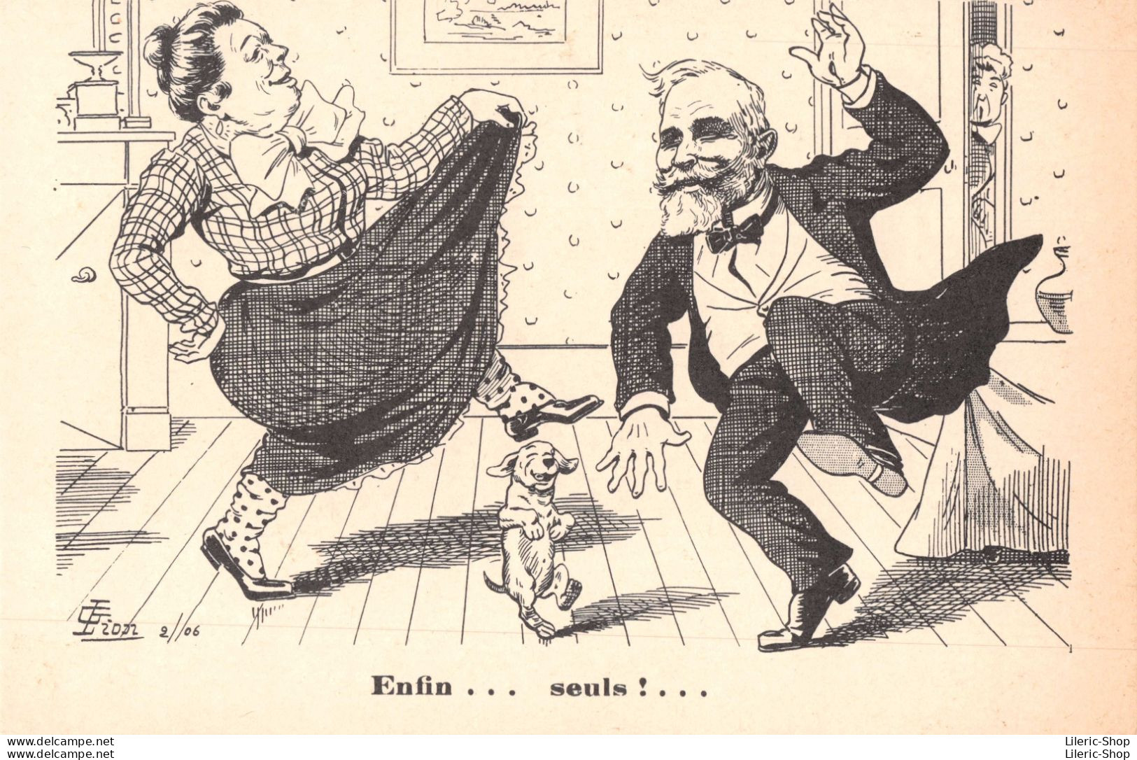 Le Président Emile Loubet à La Fin De Son Septennat Le 18 Février 1906 - Illustrateur G. LION - 1906 CPA - Satirische