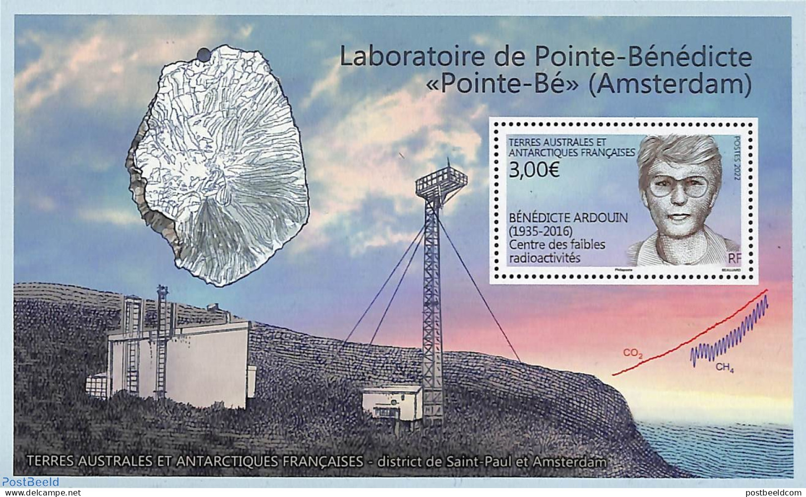 French Antarctic Territory 2022 Bénédicte Ardouin S/s, Mint NH, Science - Physicians - Ongebruikt