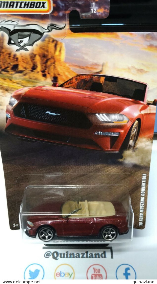 Matchbox Série Ford Mustang '18 Ford Mustang Convertible (NP42) - Matchbox (Mattel)