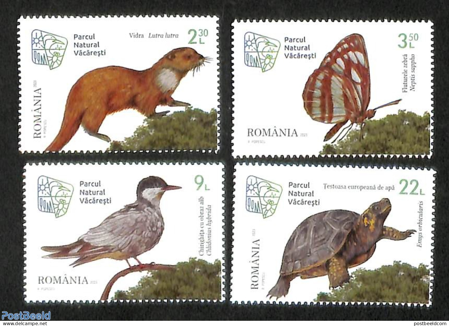 Romania 2023 National Park Vacaresti 4v, Mint NH, Nature - Animals (others & Mixed) - Birds - Butterflies - Reptiles -.. - Ungebraucht