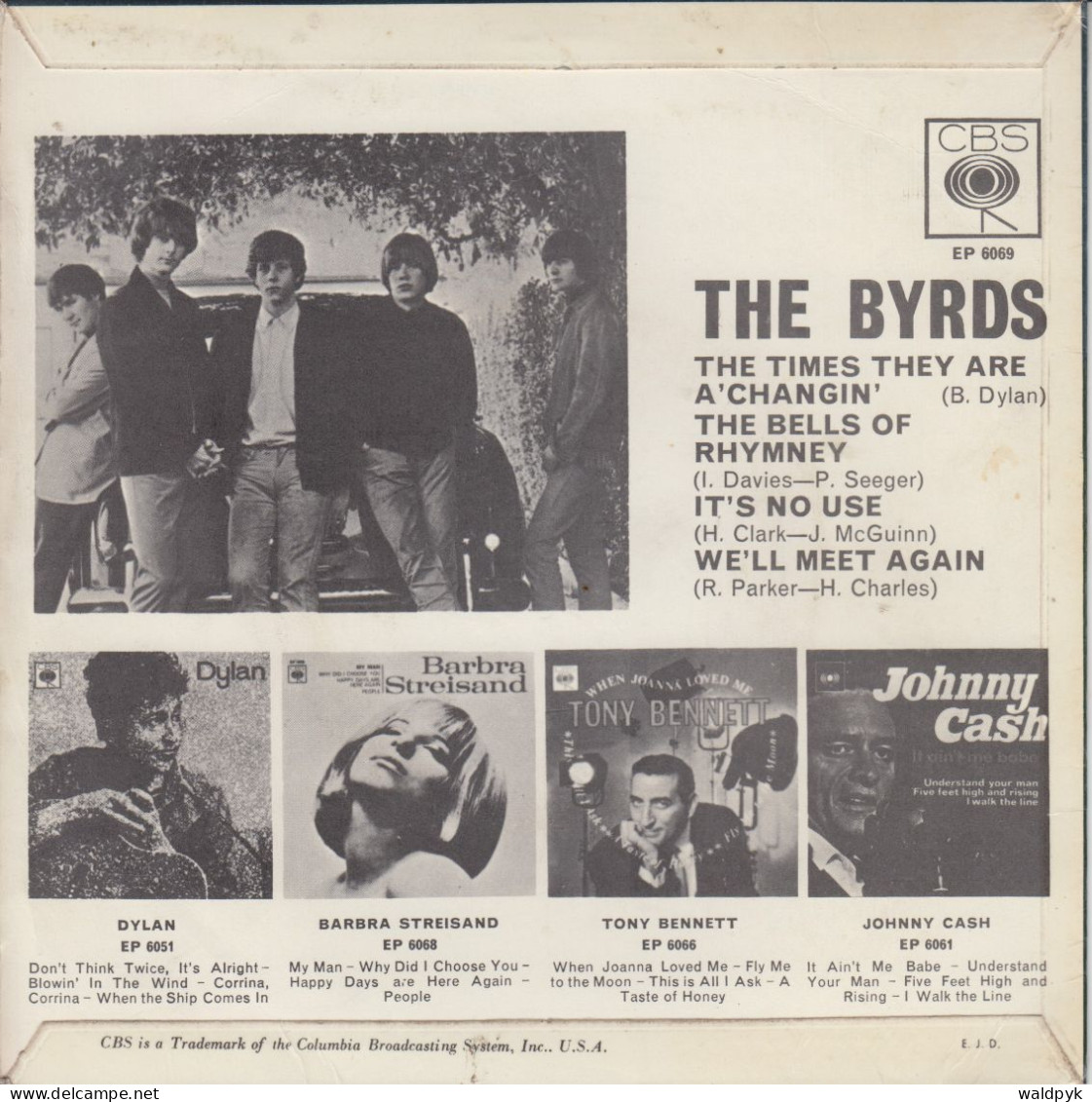 THE BYRDS - The Times They Are A'Changin' EP - Altri - Inglese