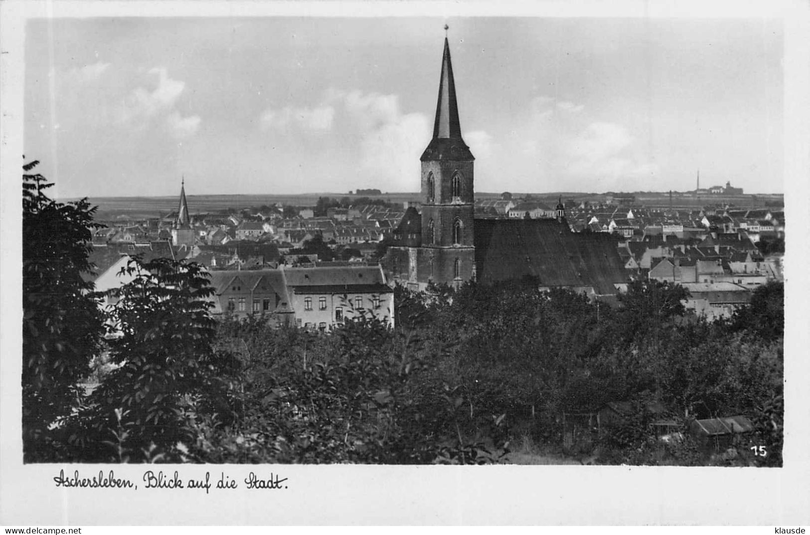 Aschersleben - Blick Auf Die Stadt - Aschersleben