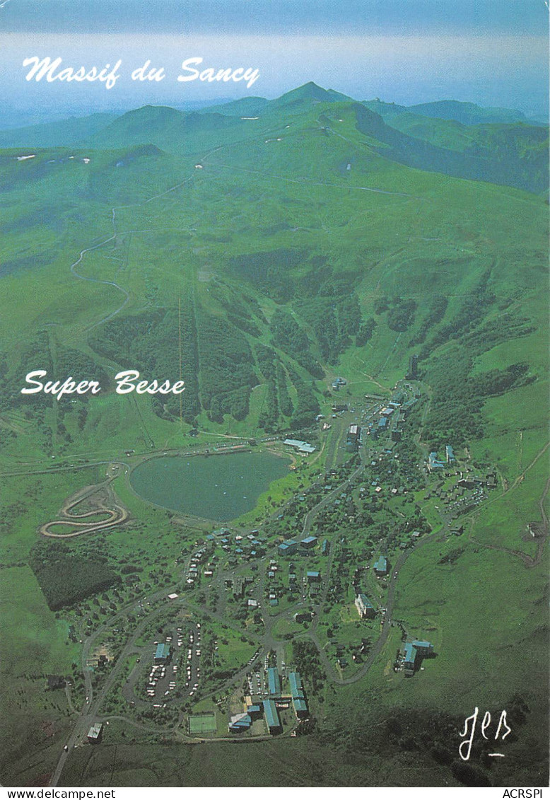 63 SUPER BESSE Vue Aérienne Massif Du Sancy Carte Vierge Non Circulé  (Scans R/V) N° 20 \MO7039 - Besse Et Saint Anastaise