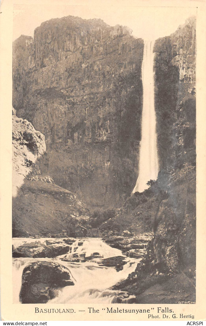 LESOTHO Lessouto Cascade De Malétsunyané Carte Vierge Non Circulé éditions Sesuto HERTIG (Scans R/V) N° 39 \MP7102 - Lesotho