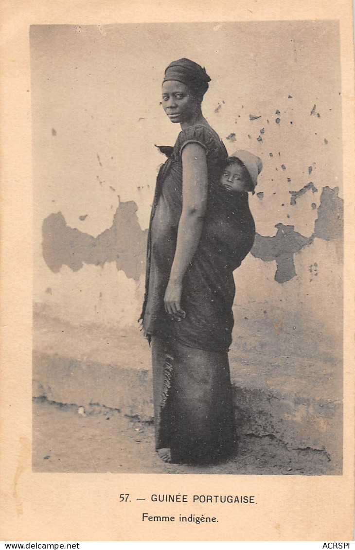 Guinée Portugaise - Femme Foulacounda Indigène  Non Circulé Guinée-Bissau (Scans R/V) N° 48 \MP7103 - Guinea-Bissau