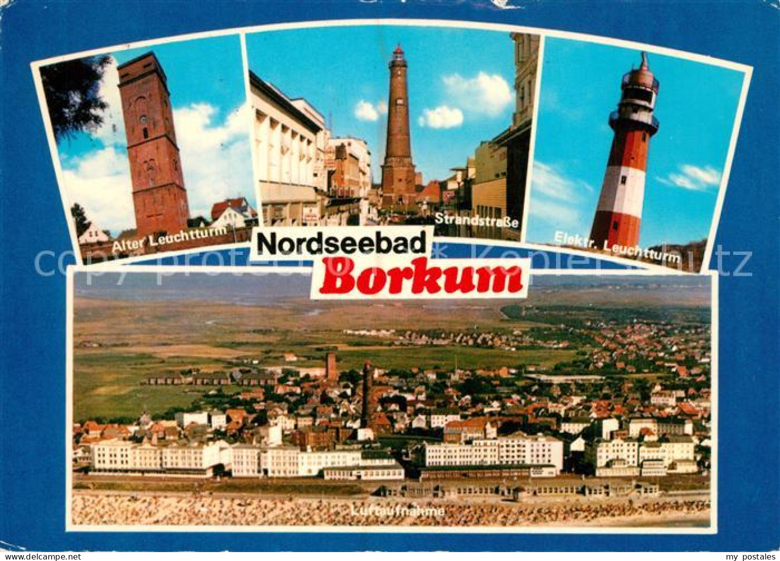 73294267 Borkum Nordseebad Leuchtturm Strandstrasse Fliegeraufnahme Borkum Nords - Borkum