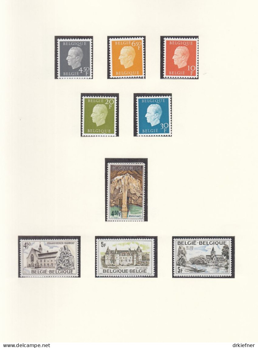 BELGIEN  Jahrgang 1976, Postfrisch **, 1847-1889, Komplett - Volledige Jaargang