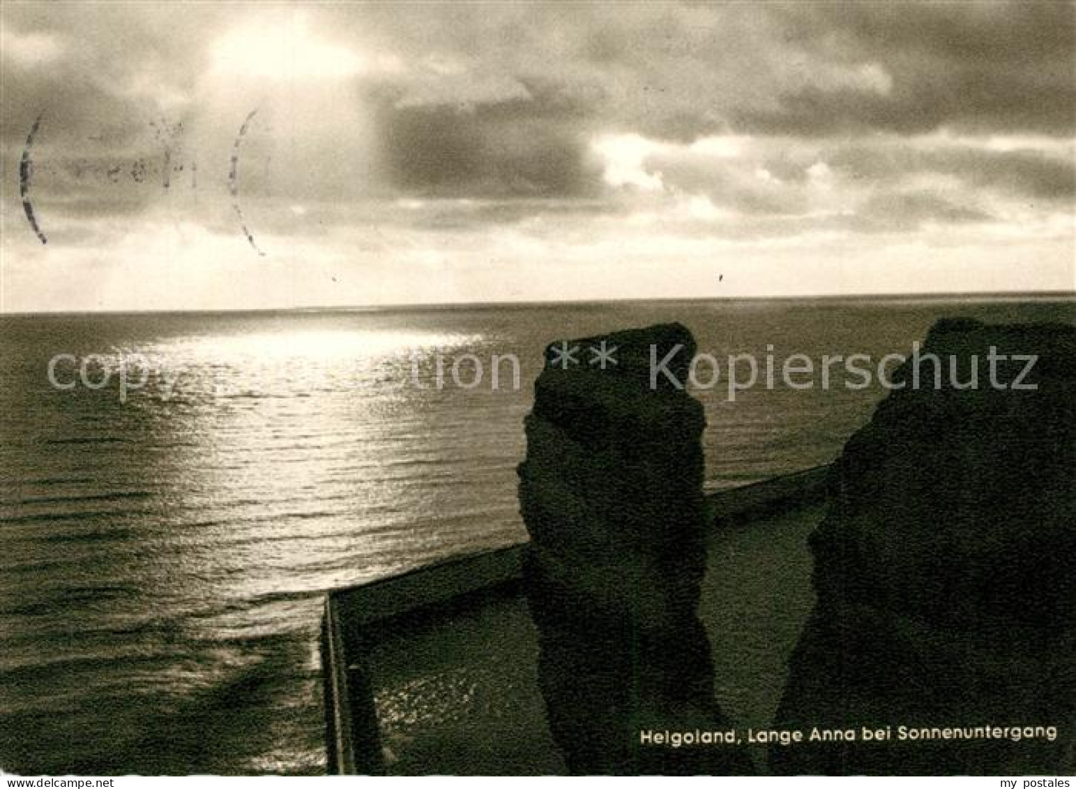 73293523 Helgoland Lange Anne Bei Sonnenuntergang Helgoland - Helgoland