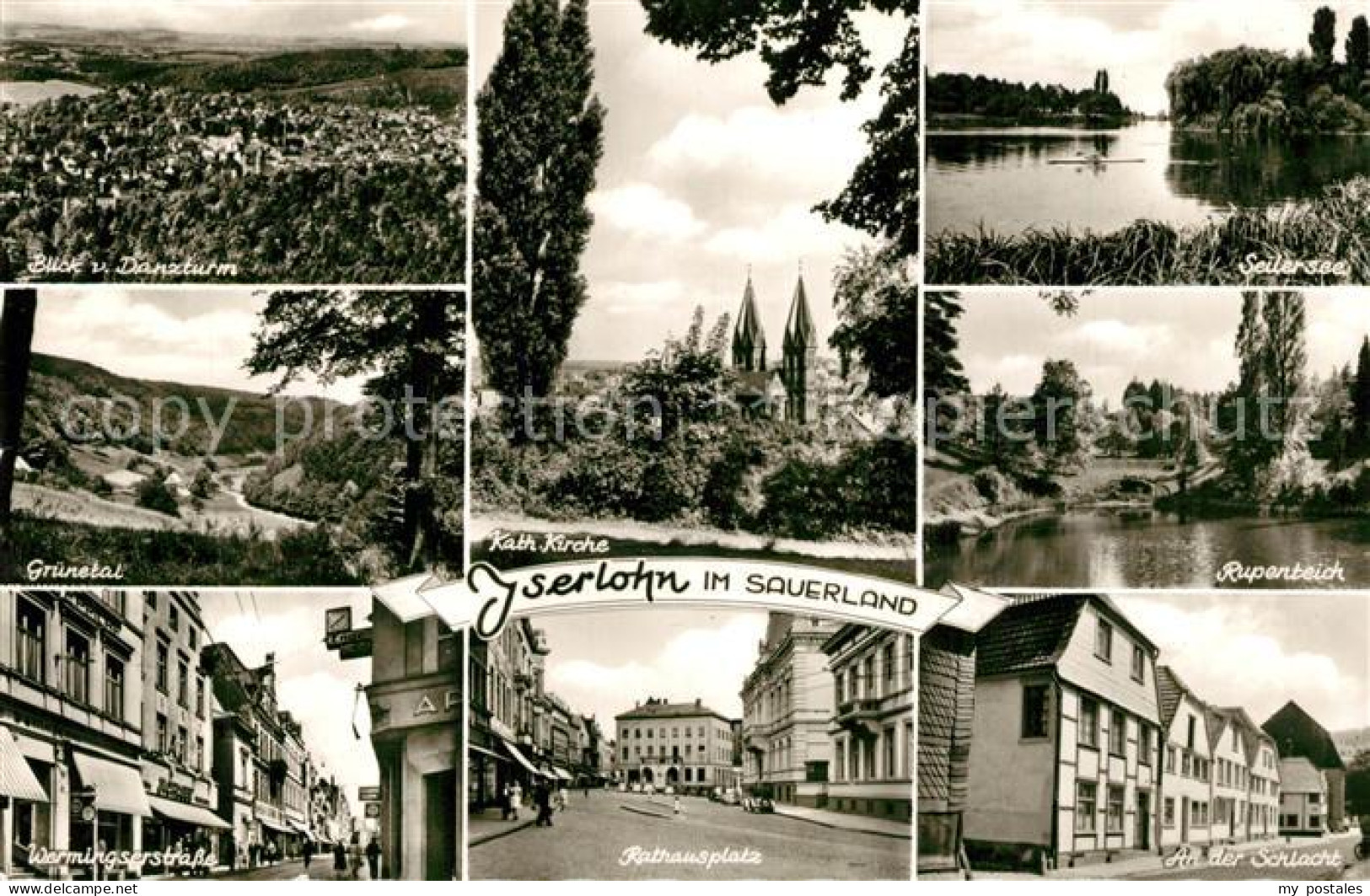 73292591 Iserlohn Blick Vom Danzturm Gruenetal Wermingserstrasse Kath Kirche Rat - Iserlohn