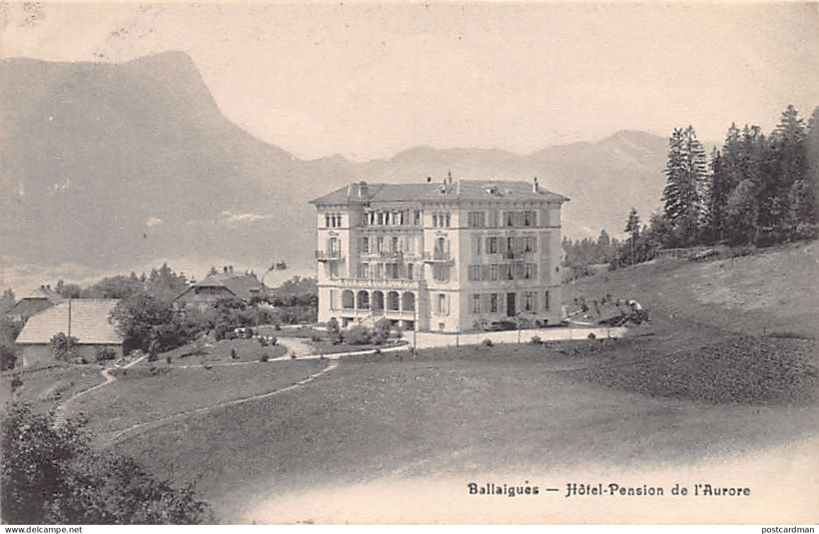 Suisse - BALLAIGUES (VD) Hôtel-Pension De L'Aurore - Ed. Deriaz 356 - Ballaigues