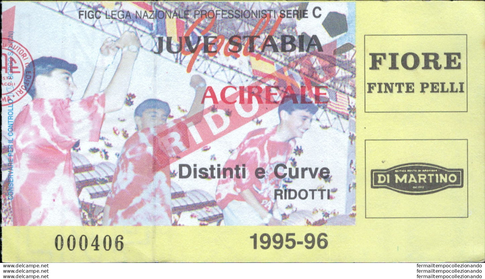 Bl51 Biglietto Calcio Ticket  Juve Stabia - Acireale 1995-96 - Tickets - Entradas