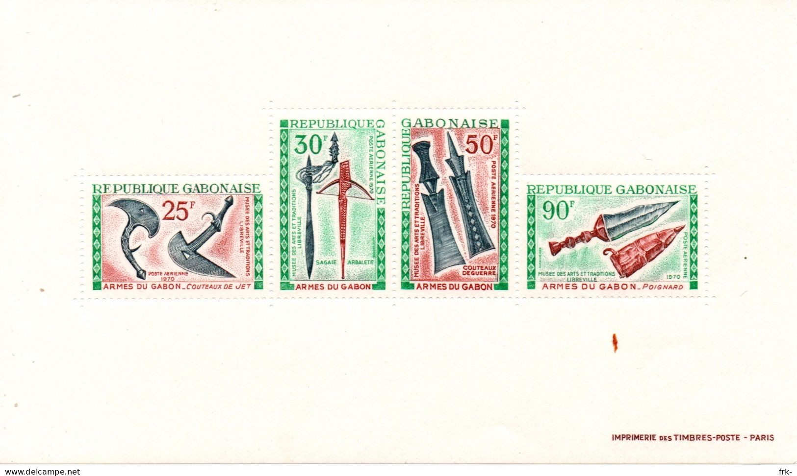 Gabonaise  Foglietto 1970 Mnh - Gabon