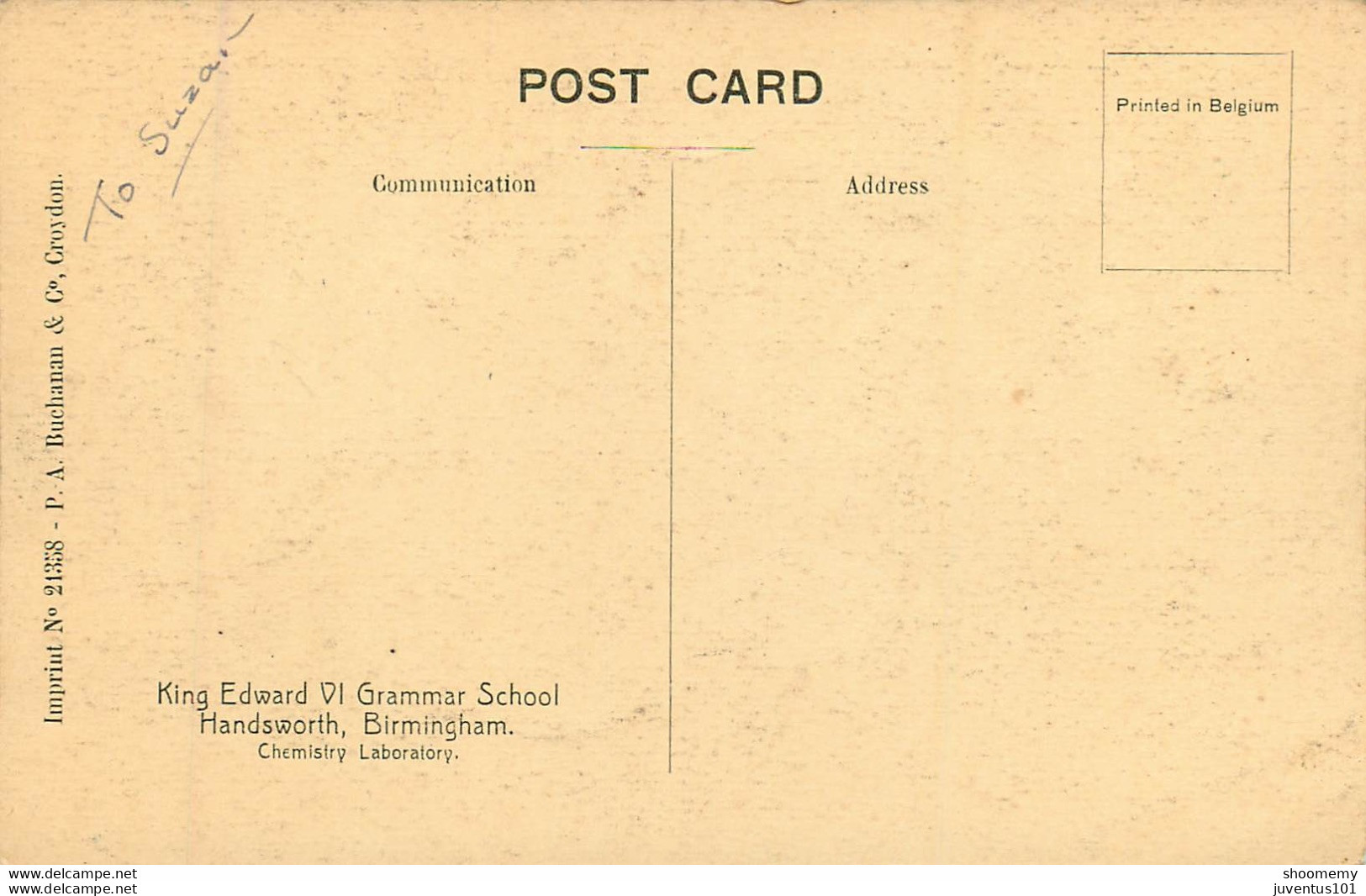 CPA King Edward VI Grammar School-Handsworth,Birmingham-Chemistry Laboratory      L1986 - Birmingham