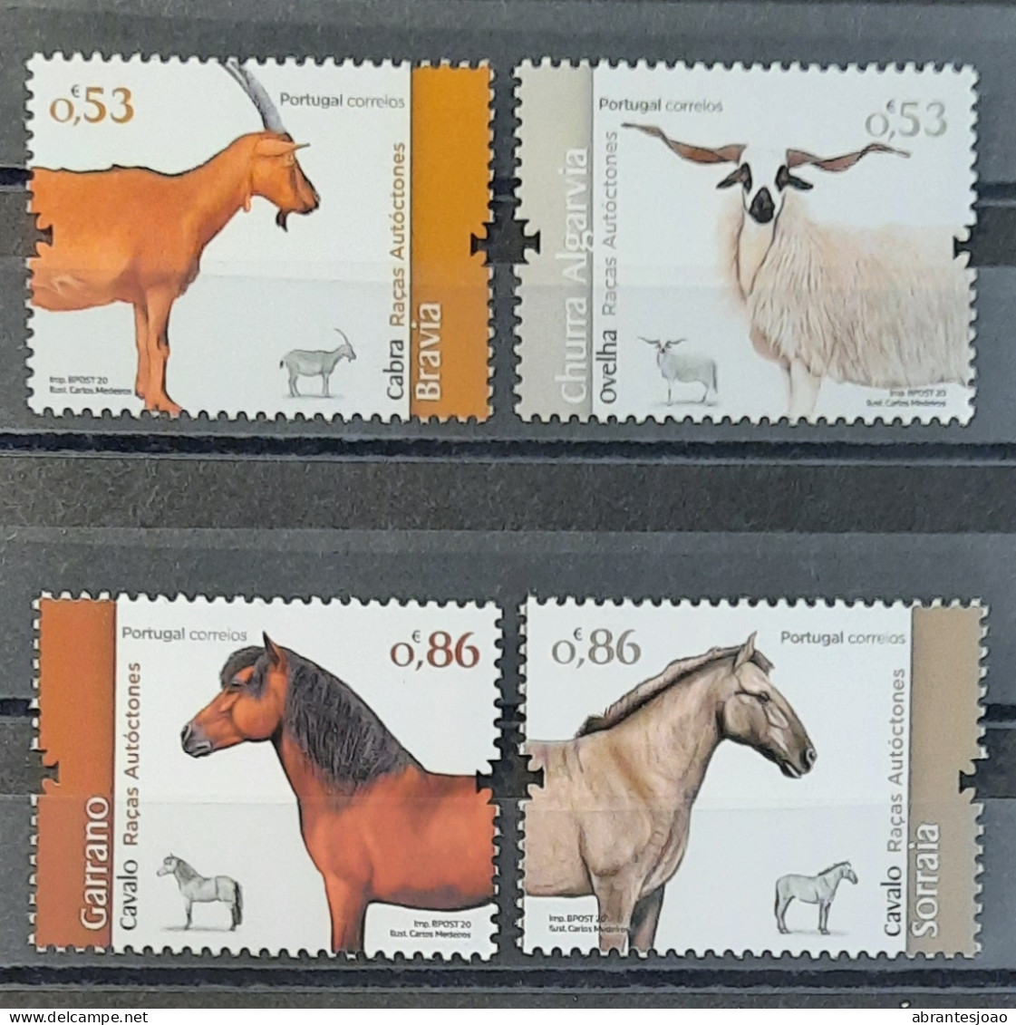 2020 - Portugal - MNH - Portuguese Breeds - 3rd Group - 6 Stamps - Neufs