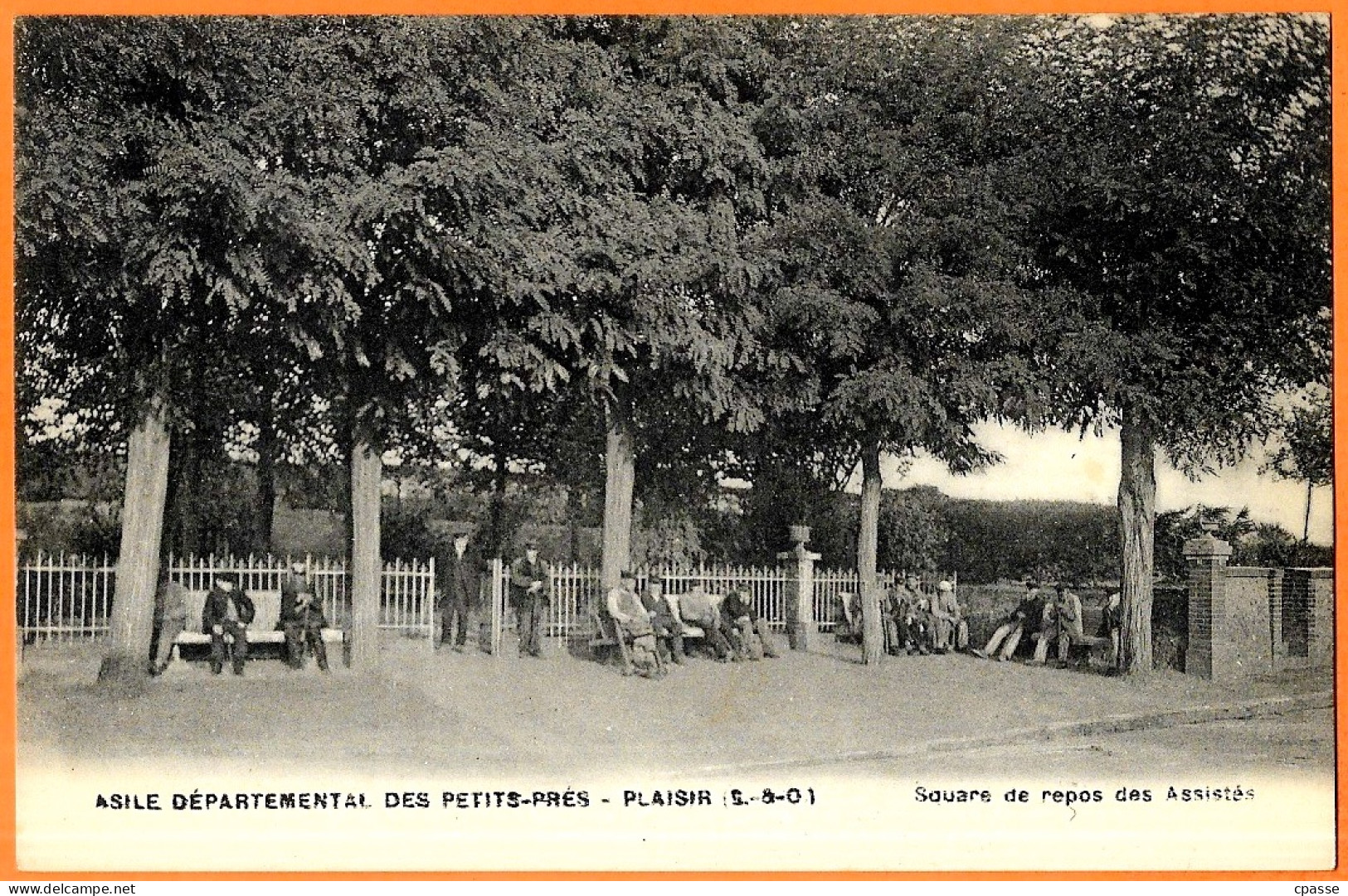 CPA 78 PLAISIR - Asile Départemental Des PETITS PRES - Square De Repos Des Assistés - Plaisir