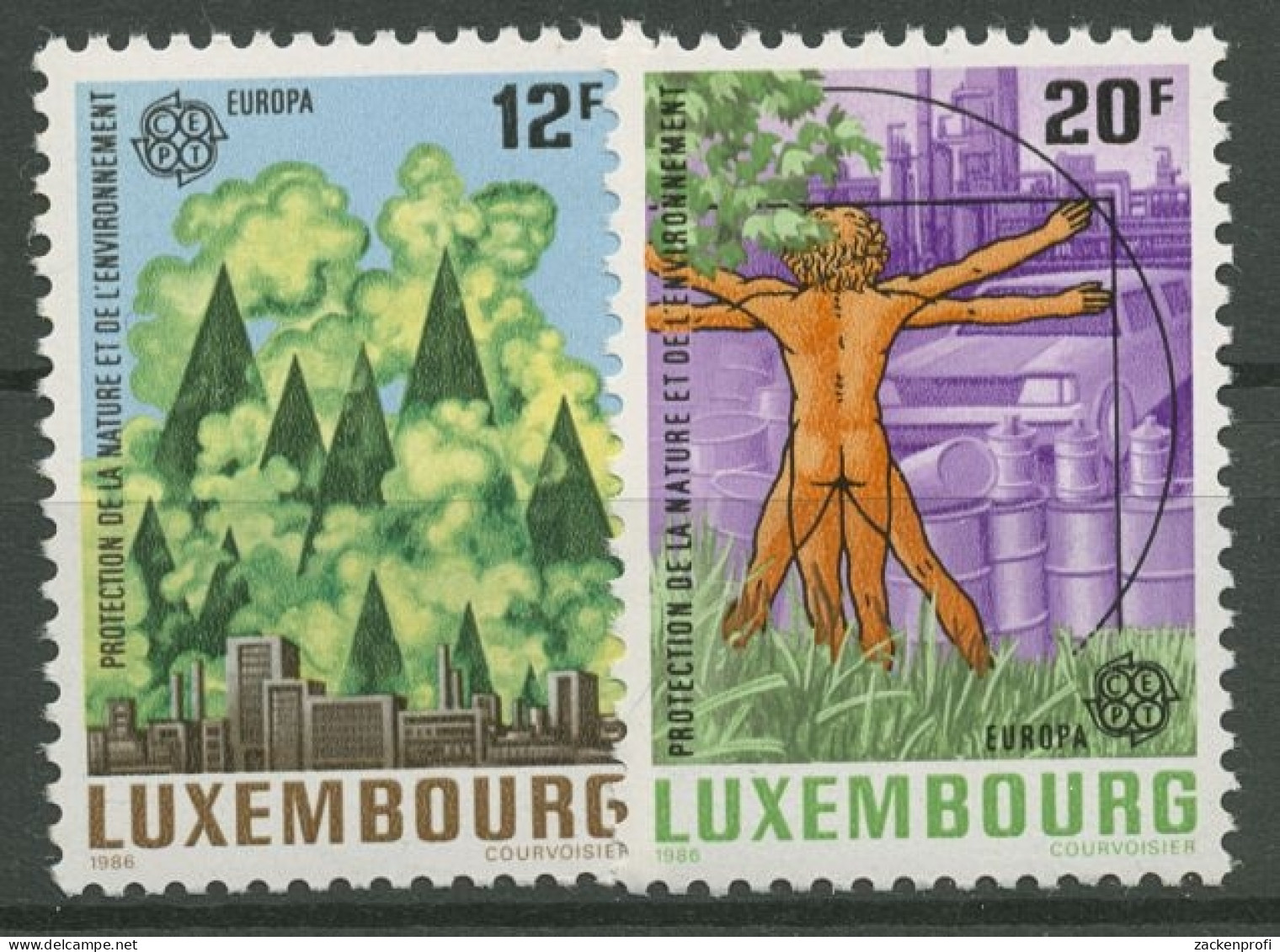 Luxemburg 1986 Europa CEPT Naturschutz Umweltschutz 1151/52 Postfrisch - Nuevos