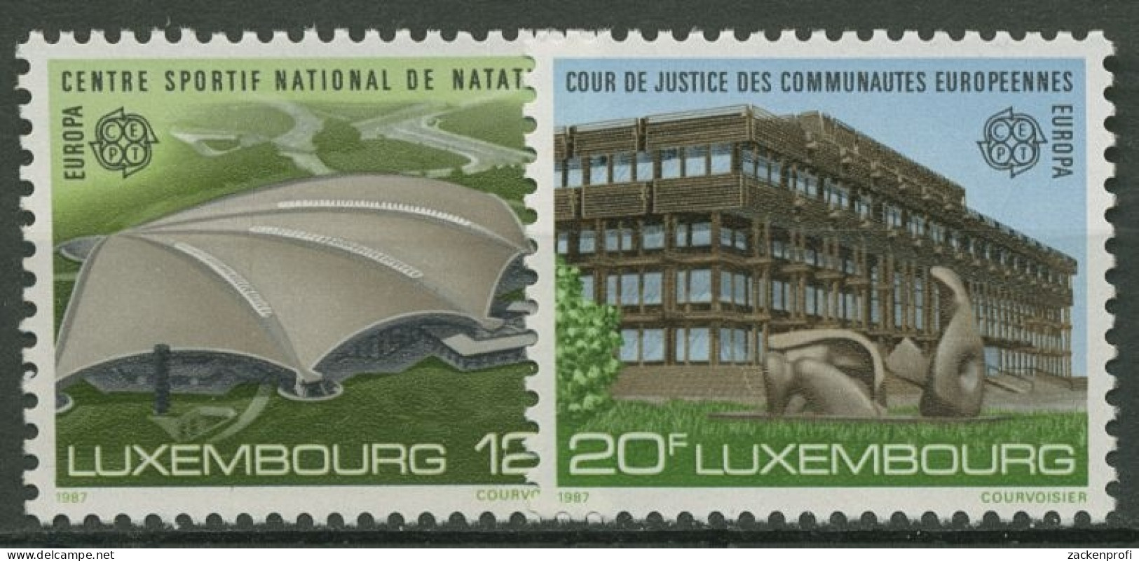 Luxemburg 1987 Europa CEPT Moderne Architektur 1174/75 Postfrisch - Unused Stamps