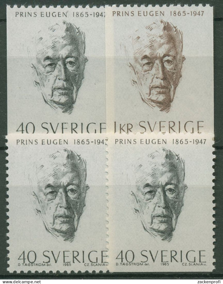 Schweden 1965 Maler Prinz Eugen 536/37 Postfrisch - Unused Stamps