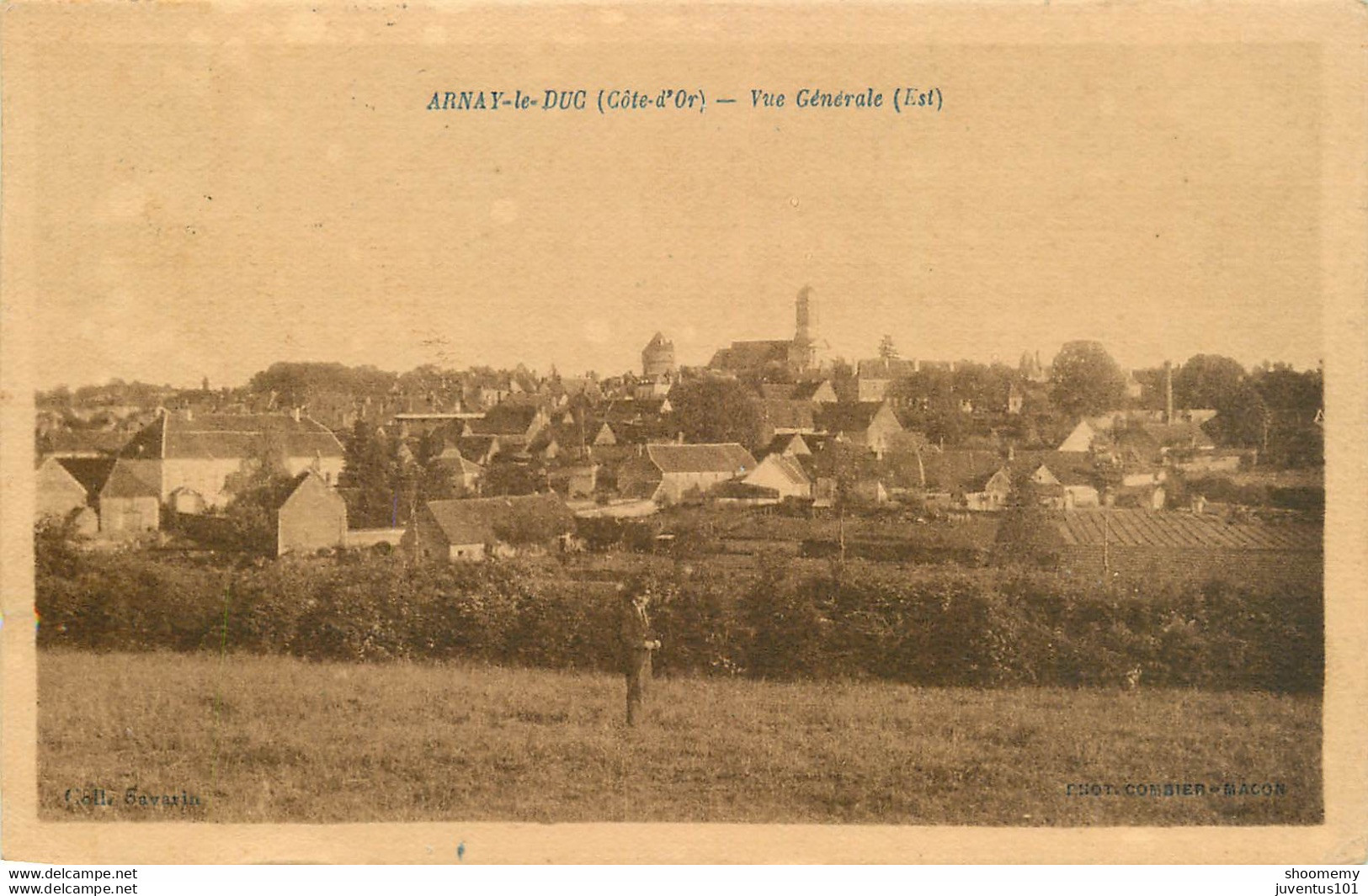 CPA Arnay Le Duc-Vue Générale-Timbre      L1951 - Arnay Le Duc