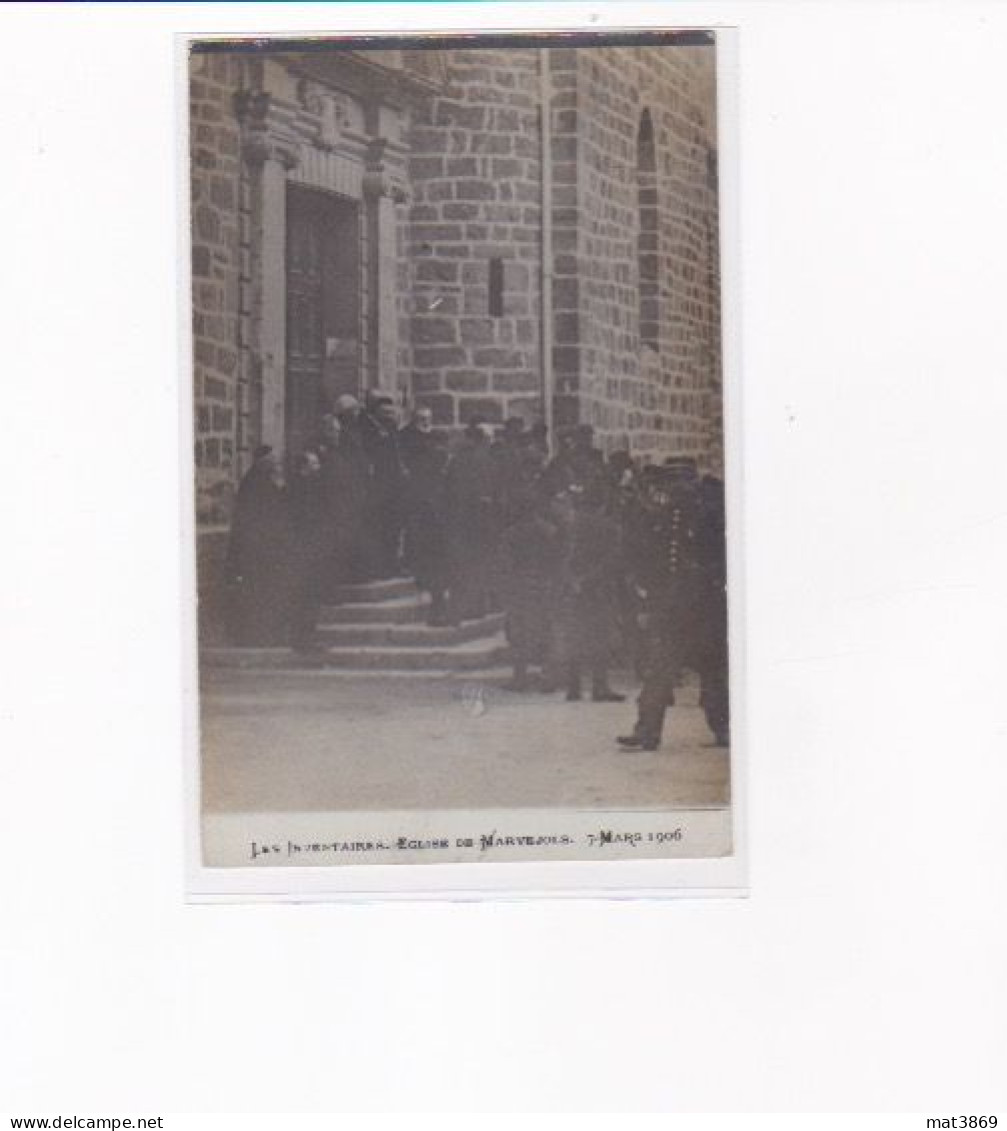 MARVEJOLS 48 LOZERE INVENTAIRES INVENTAIRE EGLISE 1906 - Marvejols