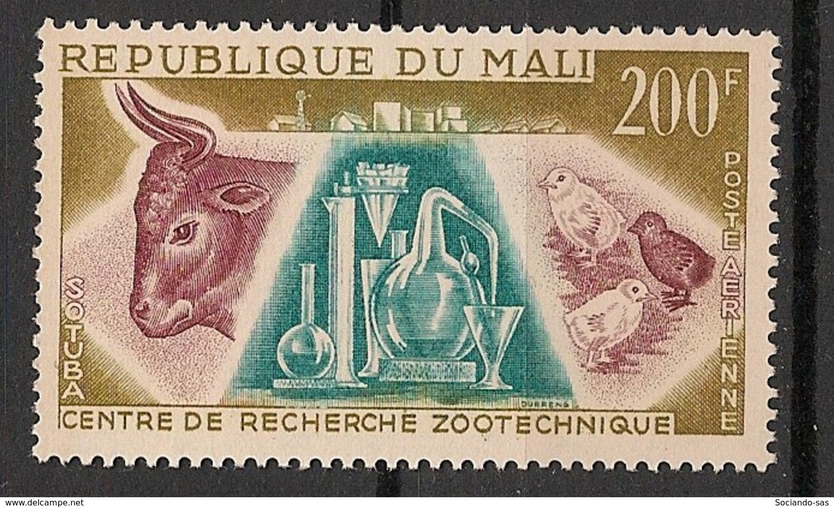 MALI - 1963 - Poste Aérienne PA N°YT. 15 - Zootechnique - Neuf Luxe ** / MNH / Postfrisch - Mali (1959-...)