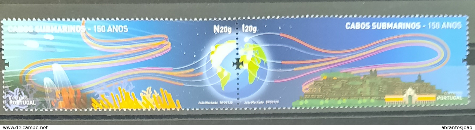 2020 - Portugal - MNH - 100 Years Of Submarine Cables - 2 Se Tenant Stamps - Neufs