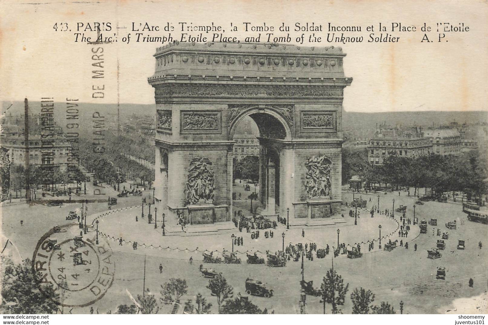 CPA Paris-Arc De Triomphe-413     L2424 - Arc De Triomphe